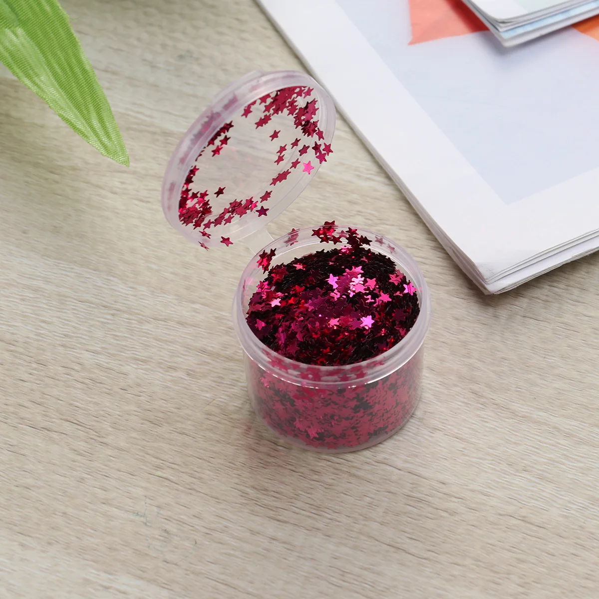 3 mm vijfpuntige ster pailletten roze gemakkelijk aan te brengen doe-het-zelf benodigdheden voor scrapbook uitnodiging gunst tas geschenkmand feest bruiloft