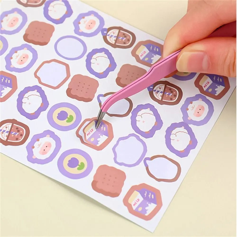 Creative Macaroon Color Tweezers DIY Decroative Multi-Tool Sticker Tweezers Sticker Tool Stationery Journal Diary