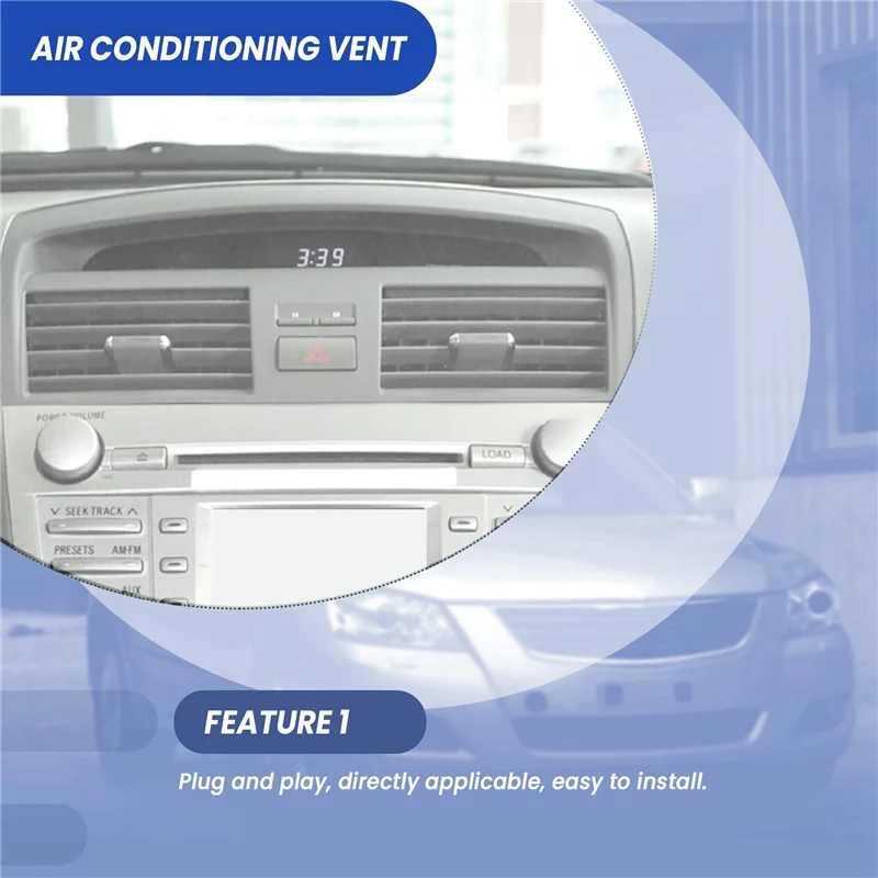 ABOK-Car Middle Air Conditioner Vent AC Outlet Panel Grille Cover 55660-06130 55660-06040 For Toyota CAMRY AURION 06-11 ACV40