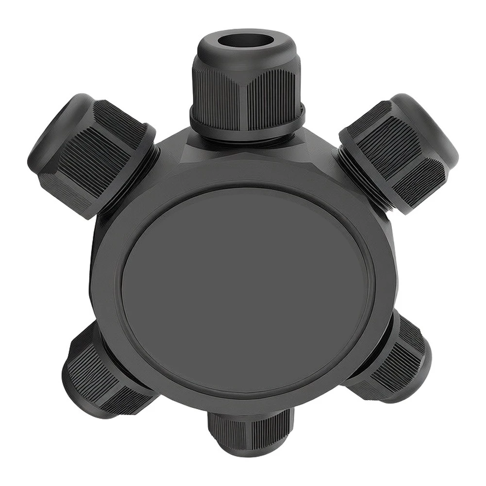 Underground for splice Box Waterproof Cable Distributor Three-in-three-out Config Wall Mountable Design Reliable Cable