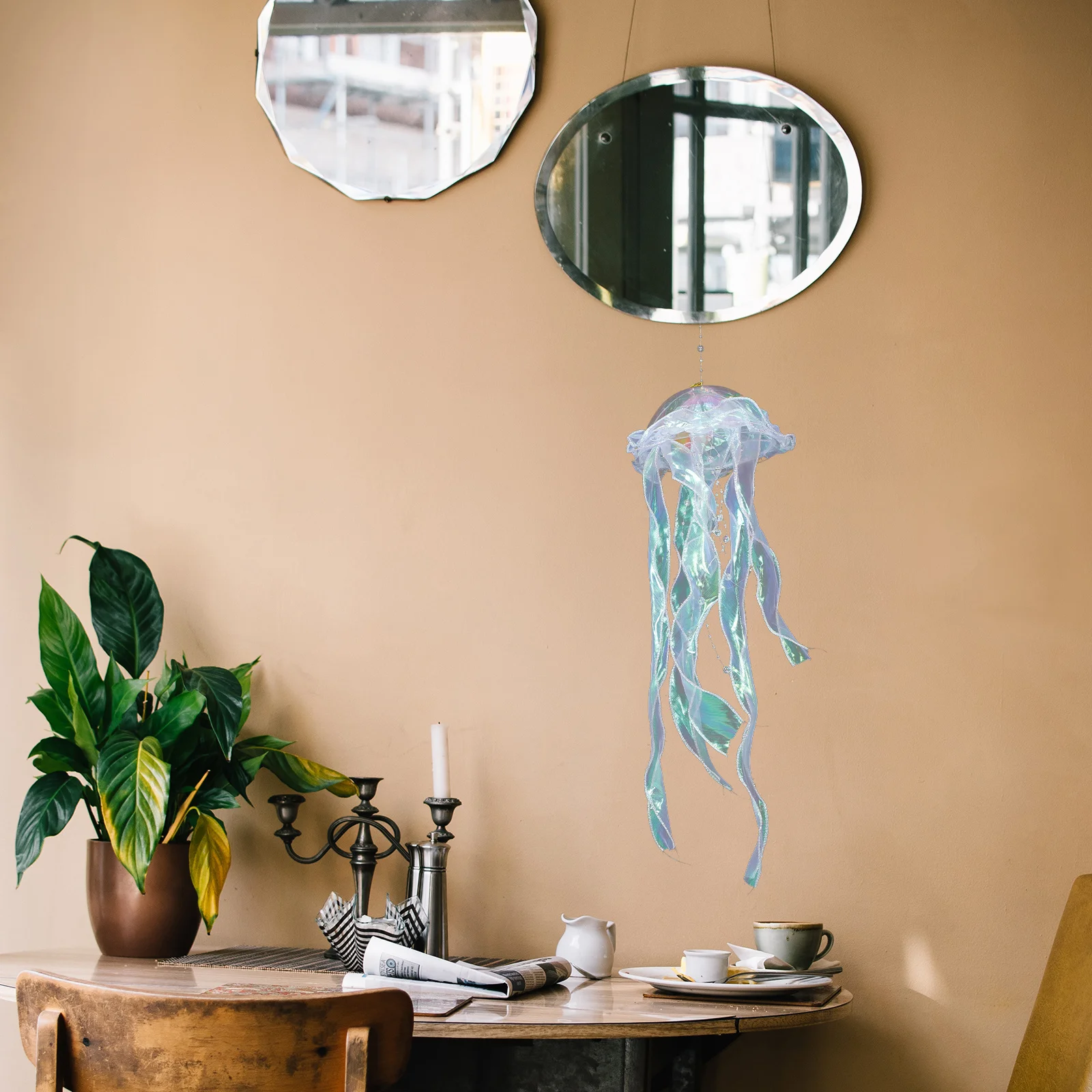 โคมไฟแมงกะพรุนแบบมือถือ 3 ชิ้น ไฟประดับตกแต่งห้องนอน งานปาร์ตี้ ไฟกลางคืนแบบแขวน ตกแต่งห้อง ใช้ได้ทั้งภายนอกและภายใน ใช้พลังงานแสงอาทิตย์