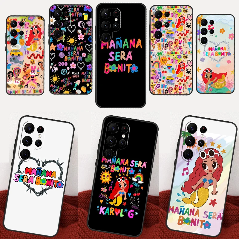 karolg Manana Sera Bonito Case For Samsung Galaxy S22 Ultra S20 FE S21 FE S8 S9 S10 Plus Note 10 20 S23 Ultra Cover