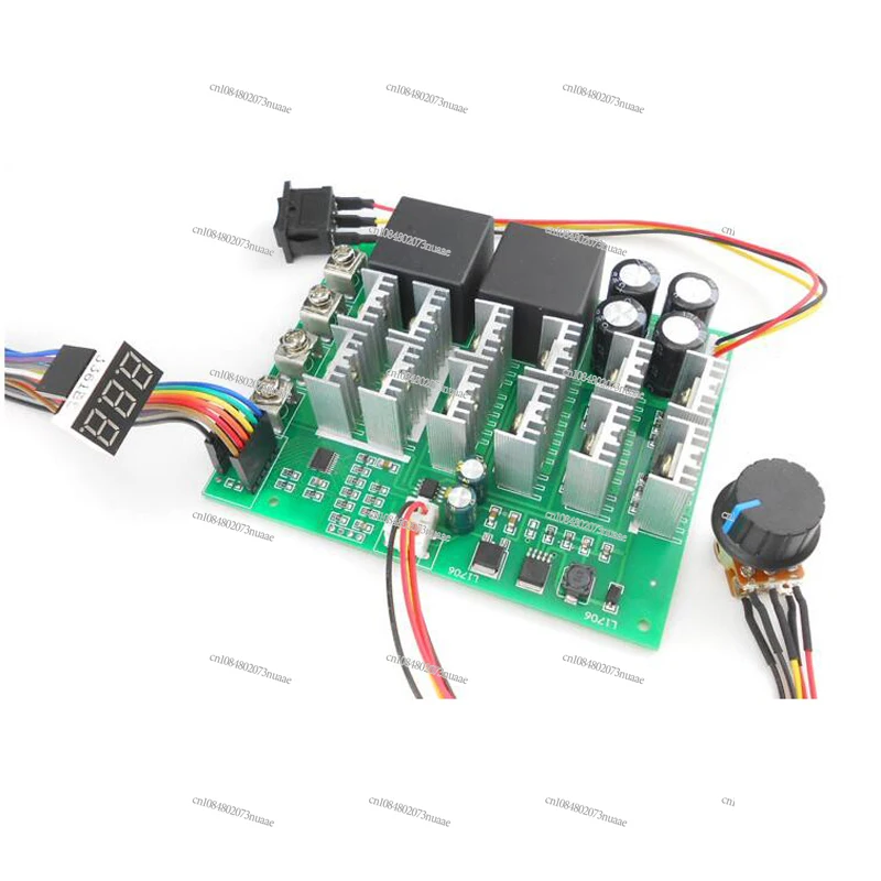 Professional Grade 100A Motor Driver: Widely Compatible with 12V To 55V, with Digital Speed Display