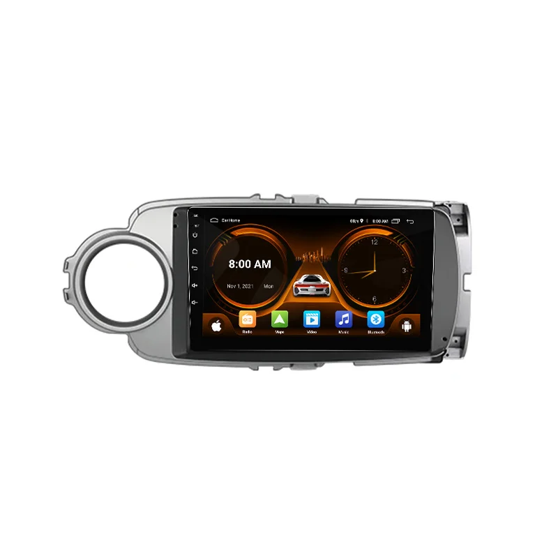 JIUYIN-Autoradio Android pour Toyota Yadditif, AI Voice, 2 Din, Carplay, Limitation de la voiture, GPS, Autoradio, 2012, 2013, 20014-2017