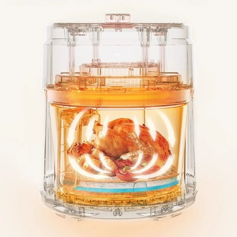 

Air fryer household large-capacity visual multi-function intelligent oil-free automatic no-flip electric fryer