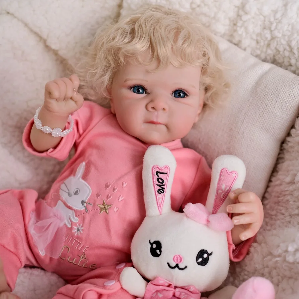 18inch Reborn Baby Doll Bettie Soft Body Multiple Layers Painting 3D Skin with Visible Veins Real Looking Baby Dolls Bebe Reborn