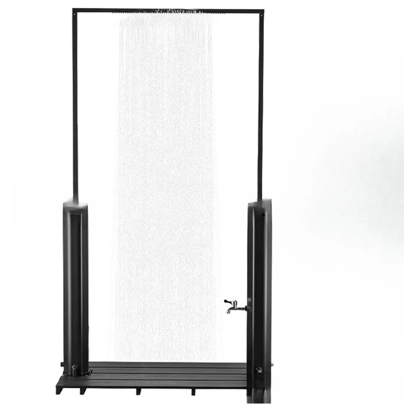 Outdoor gated shower column 60 liters capacity garden pool side shower