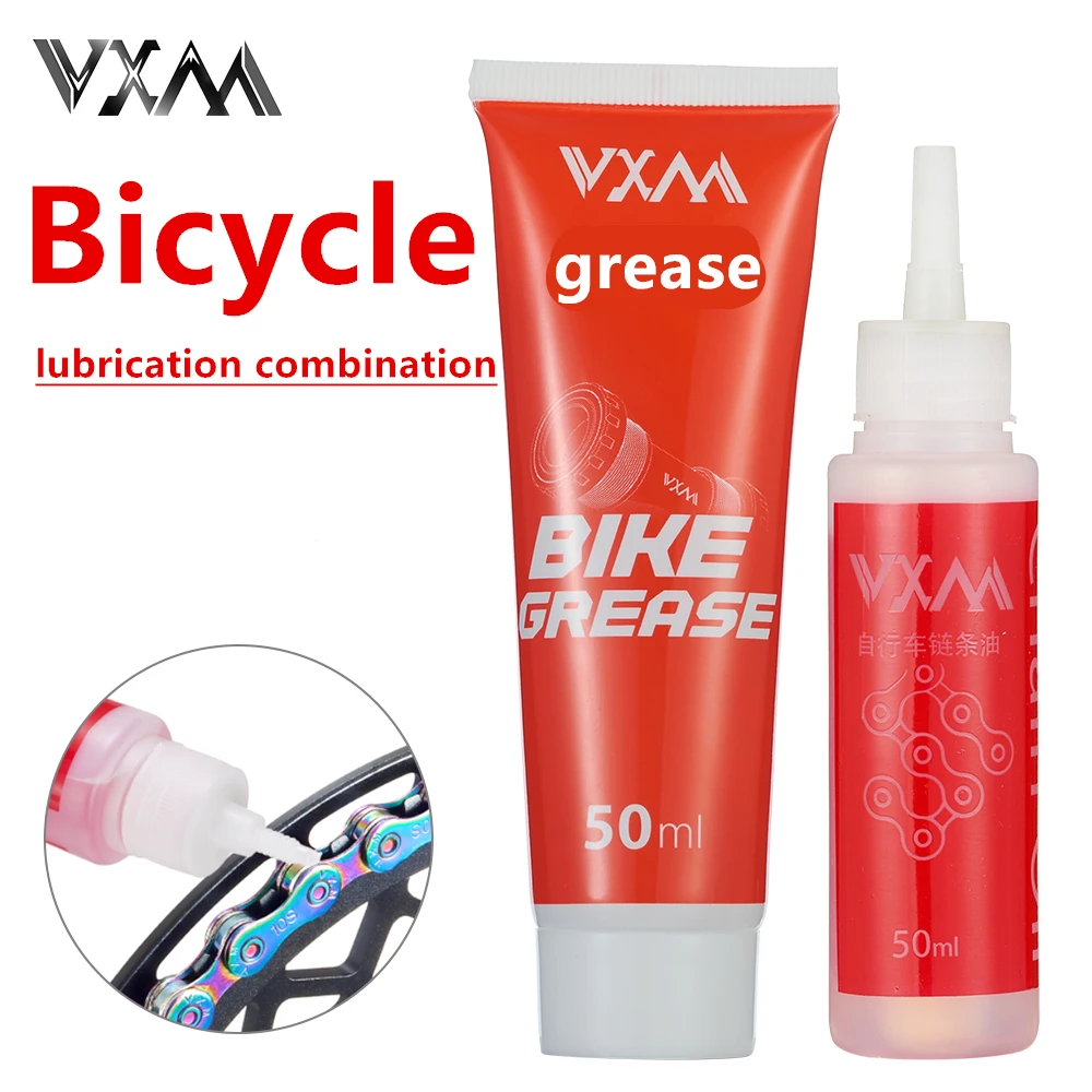 

VXM Two-in-One Chain Set for Mountain Bike and Road Bike, Middle Axle Bowl, Oil and Grease Maintenance MTB Accessories Hot New