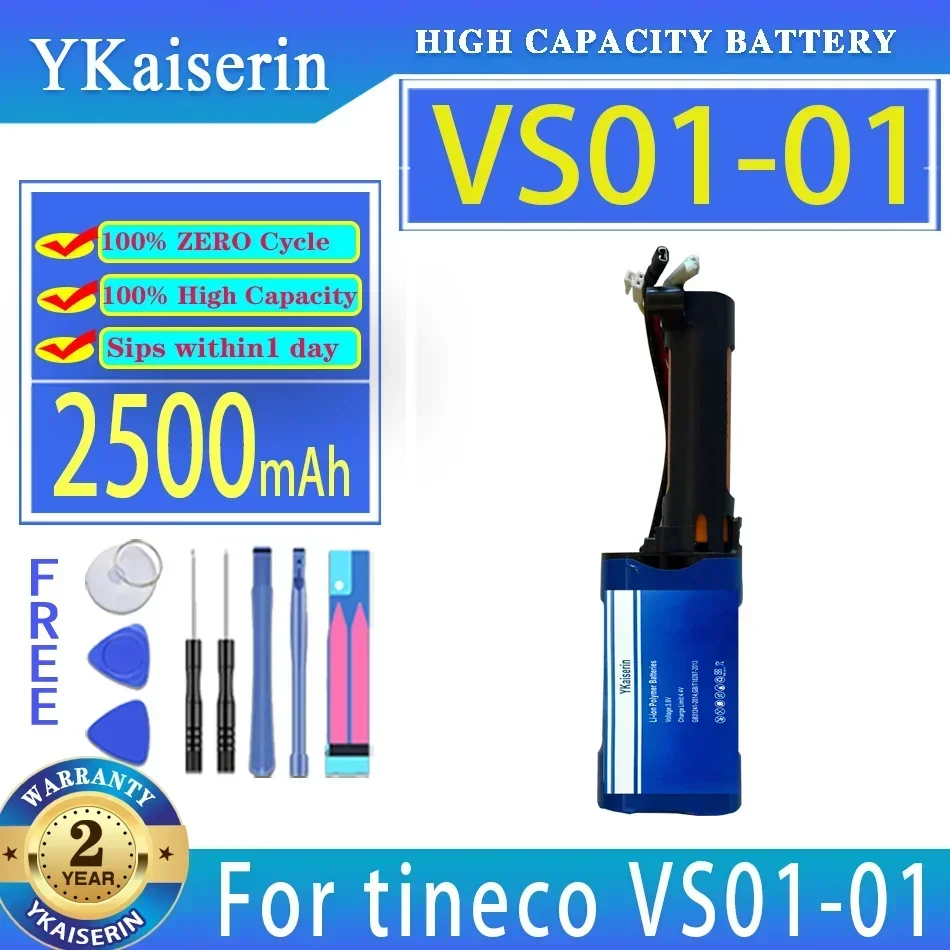 

Vacuum Cleaner Battery 2500mAh Fast Charging For Tineco VS01-01 VS0101 Premium Replacement