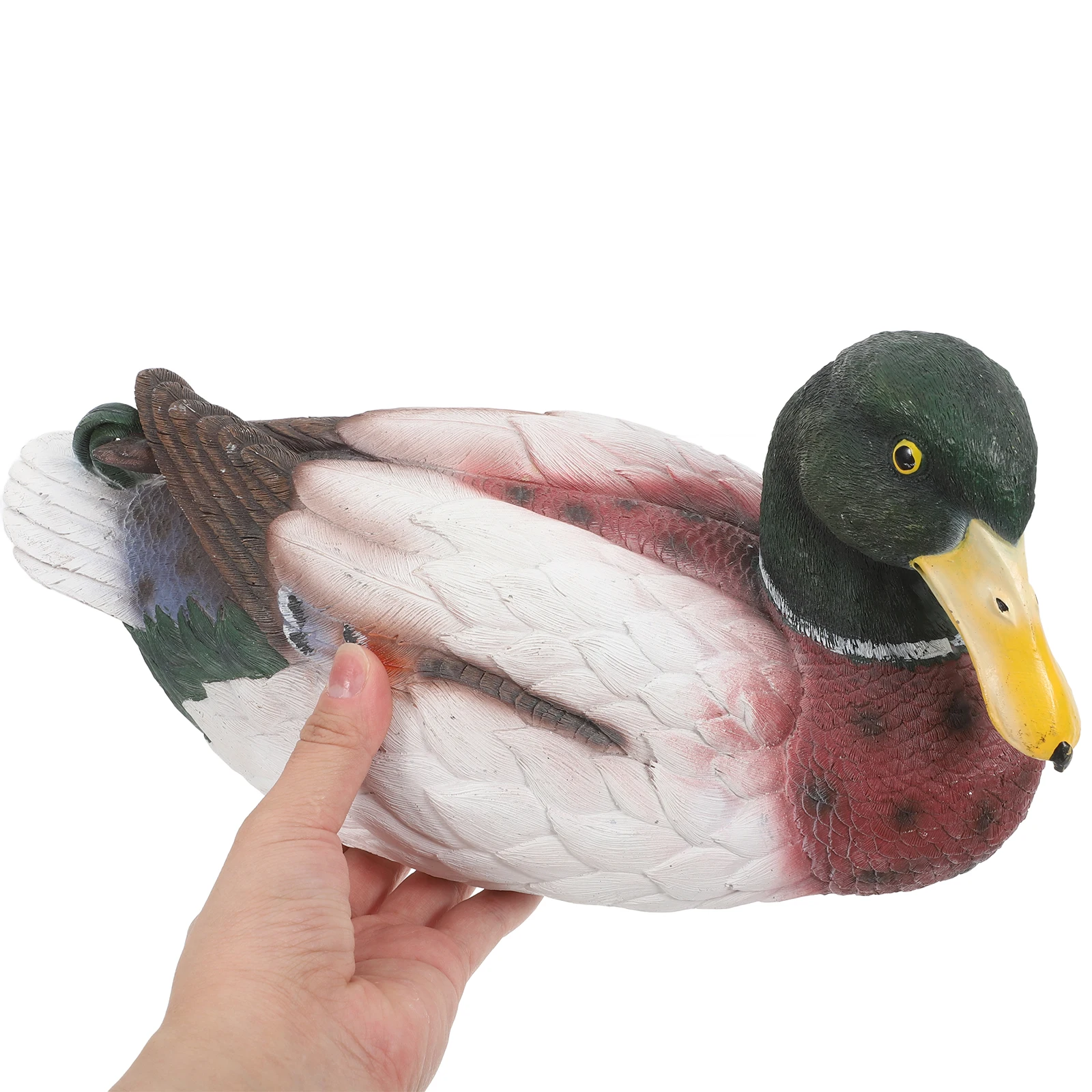 Floating Pond Duck Statue Realistic Resin Garden Animal Outdoor Lawn Decor Water Floating Duck Decoration Garden Decoration