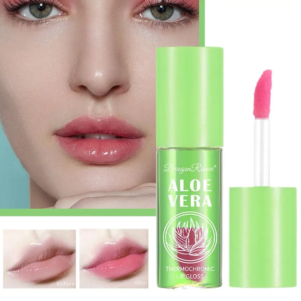 Waterdichte Hydraterende Natuurlijke Aloë Essence Lipgloss Zorg Voedzaam Langdurige Kleur Draagbare Lippen Lippenstift Veranderbaar J5y0