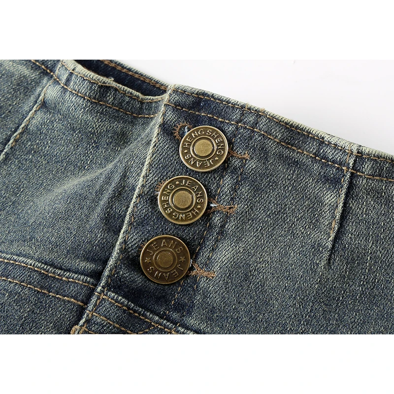 Summer Women Ballet Core Y2k Mini Denim Skirt Harajuku Japanese Preppy 2000s Grunge E-girl Gyaru Coquette Kpop Ruffle Design