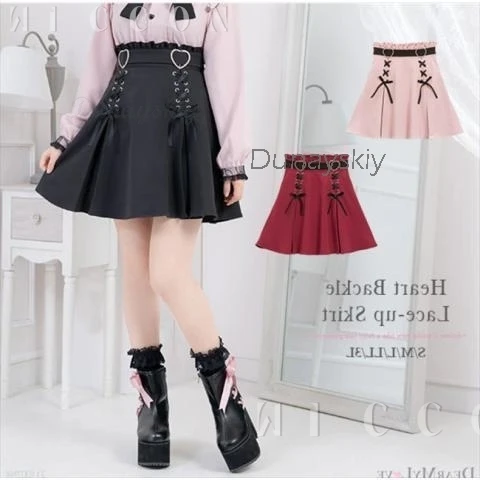 Jirai Kei Lolita หญิงผู้หญิง Kawii โบว์เสื้อสีชมพูสีดําชุดกระโปรงเสื้อแขนยาว Y2K น่ารักนักเรียนญี่ปุ่น Roleplay