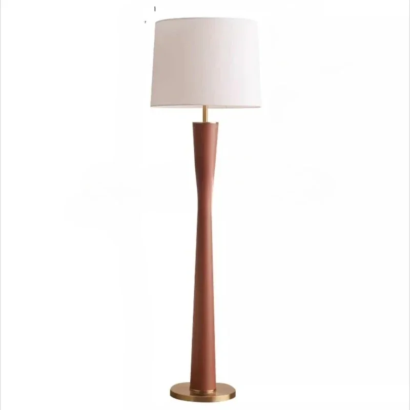 Simple leather floor lamp living room bedroom, creative bedside modern sofa, personalized vertical desk lamp