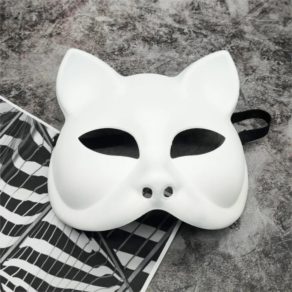 Cute Plastic Cat Half Face Mask Costume Props Anime Mask Cosplay Mask Cosplay Costume Eye Mask Halloween Mask Women