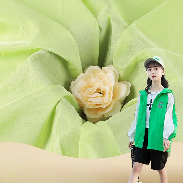 

40D нейлоновая блестящая ткань для весны и лета