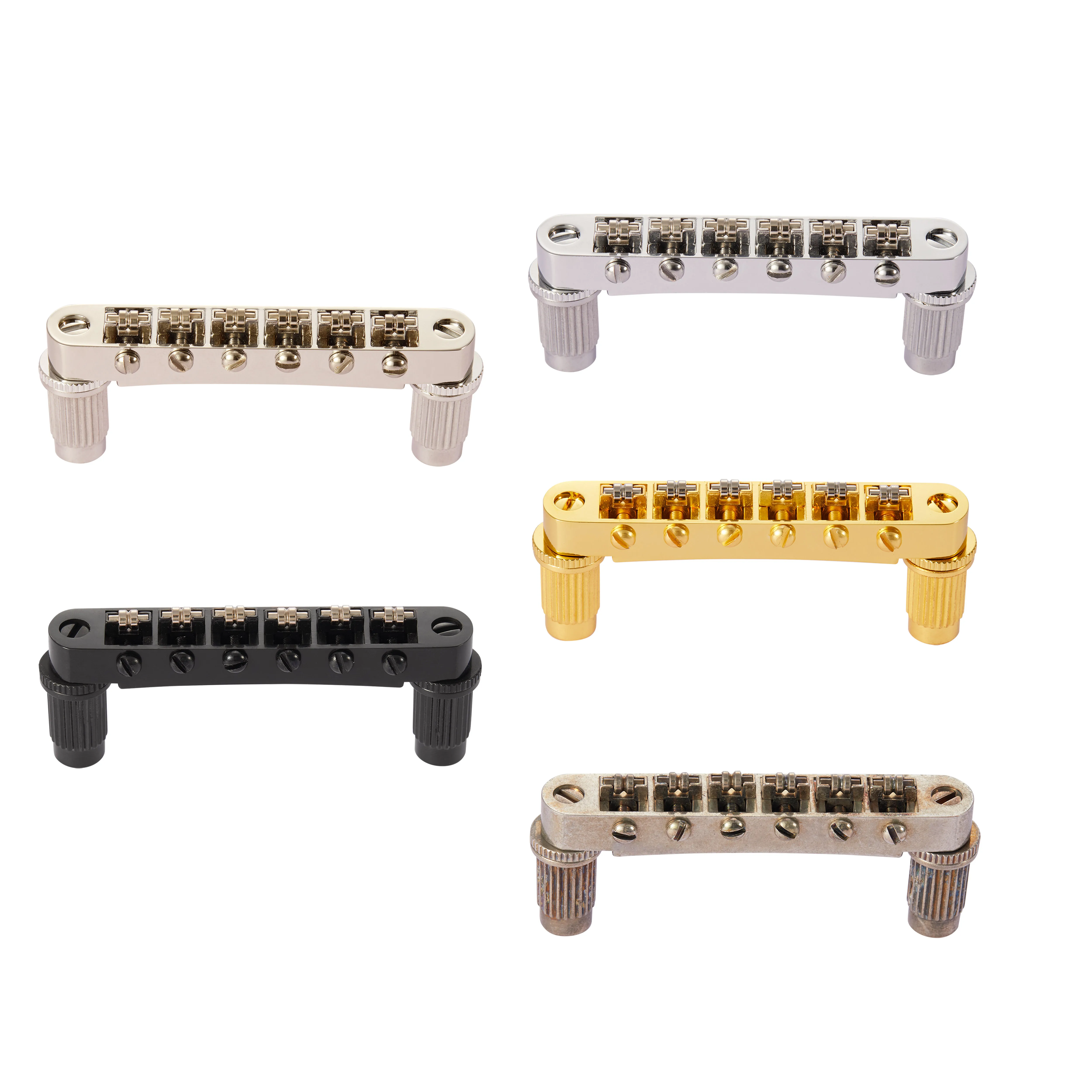 KAISH LP puente de sillín de guitarra puente Tune-O-Matic con bloqueo de Clip para Epiphone Les Paul,SG,ES,Dot,Bigsby