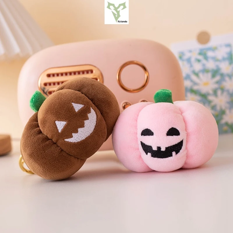 Rytanda Halloween Plush Toy Noctilucent Pumpkin Plush Pendant Stuffed Doll Children's Birthday Graduation Halloween Gift