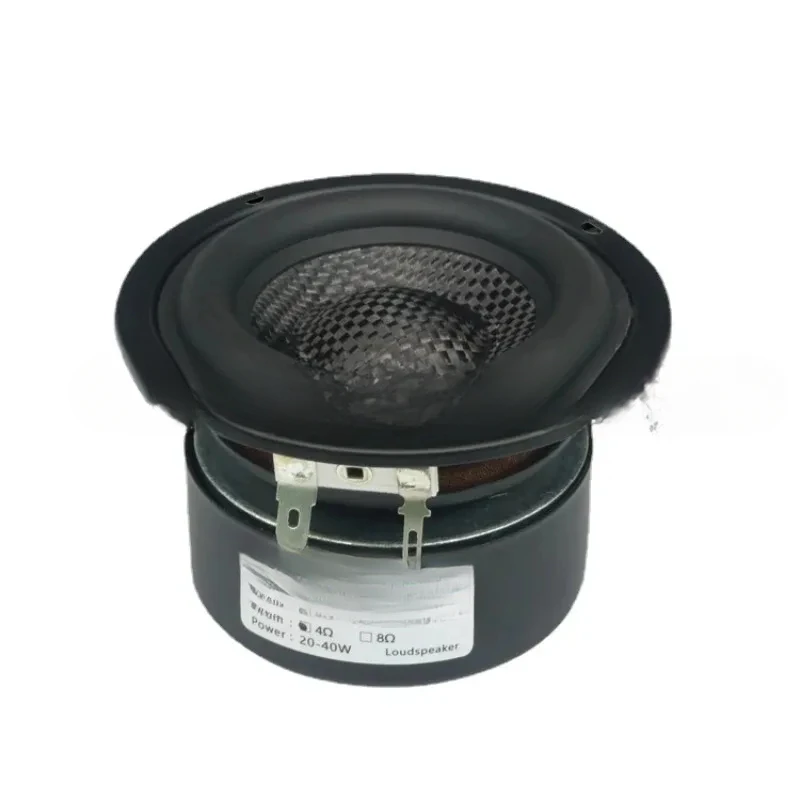 Hi-Fi Speaker Unit Powerful Low Frequency 25~40W Fiberglass Braided 3 Inch Subwoofer 4Ohm~8Ohm