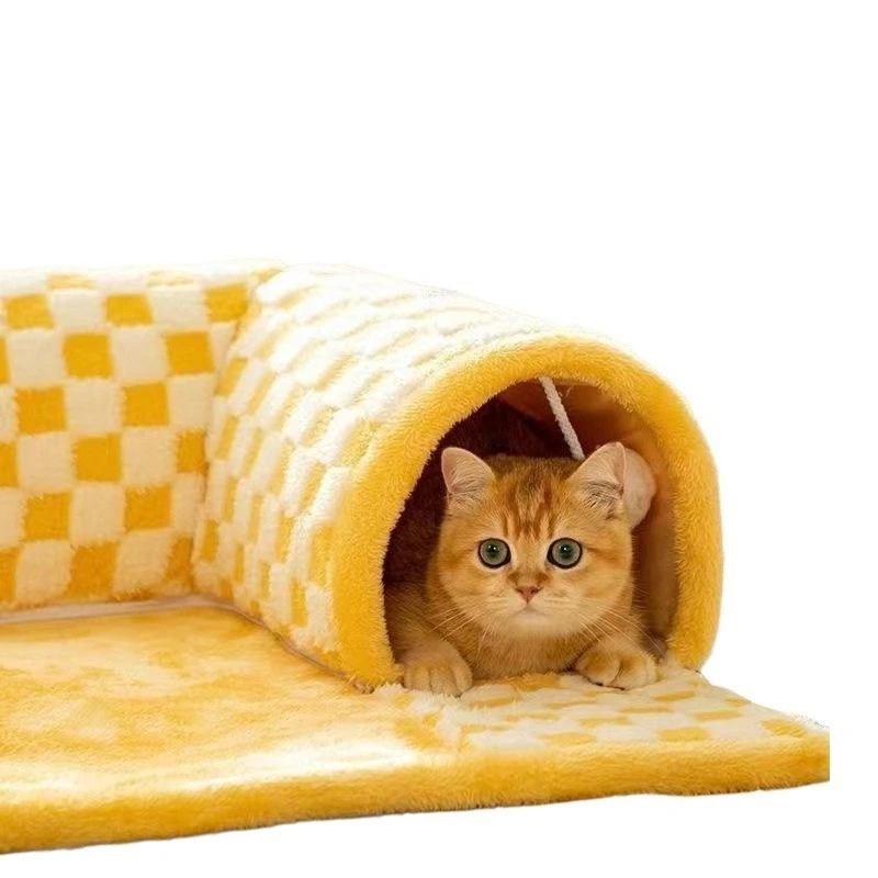 Tunnel Maze Cat Bed, Burrow-style Cat and Dog House, Warm for Autumn and Winter, All-season Use, Removable and Washable