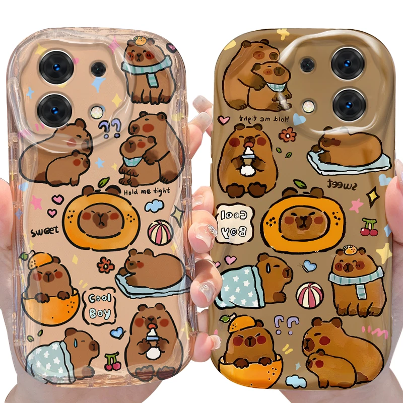 Capybara Case for Xiaomi Redmi Note 14 13 12 11 10 Pro Plus 5G 9 14C 13C 4G 12C 10C 10S A2 A1 Shockproof Soft Silicone Cover