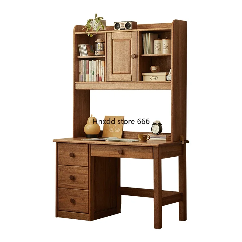 Solid wood children's study table Household sandalwood classic desk