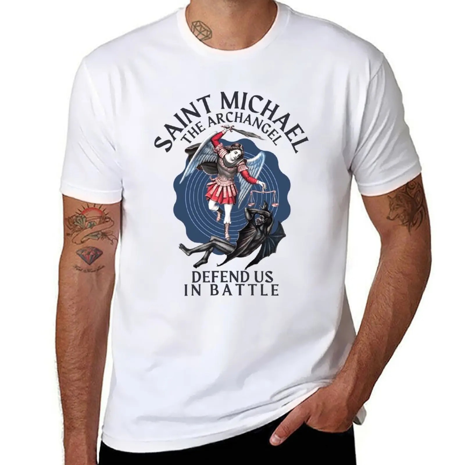 

Saint Michael T-Shirt t shirts designer man t shirt cotton high quality cotton t shirt man T-shirt