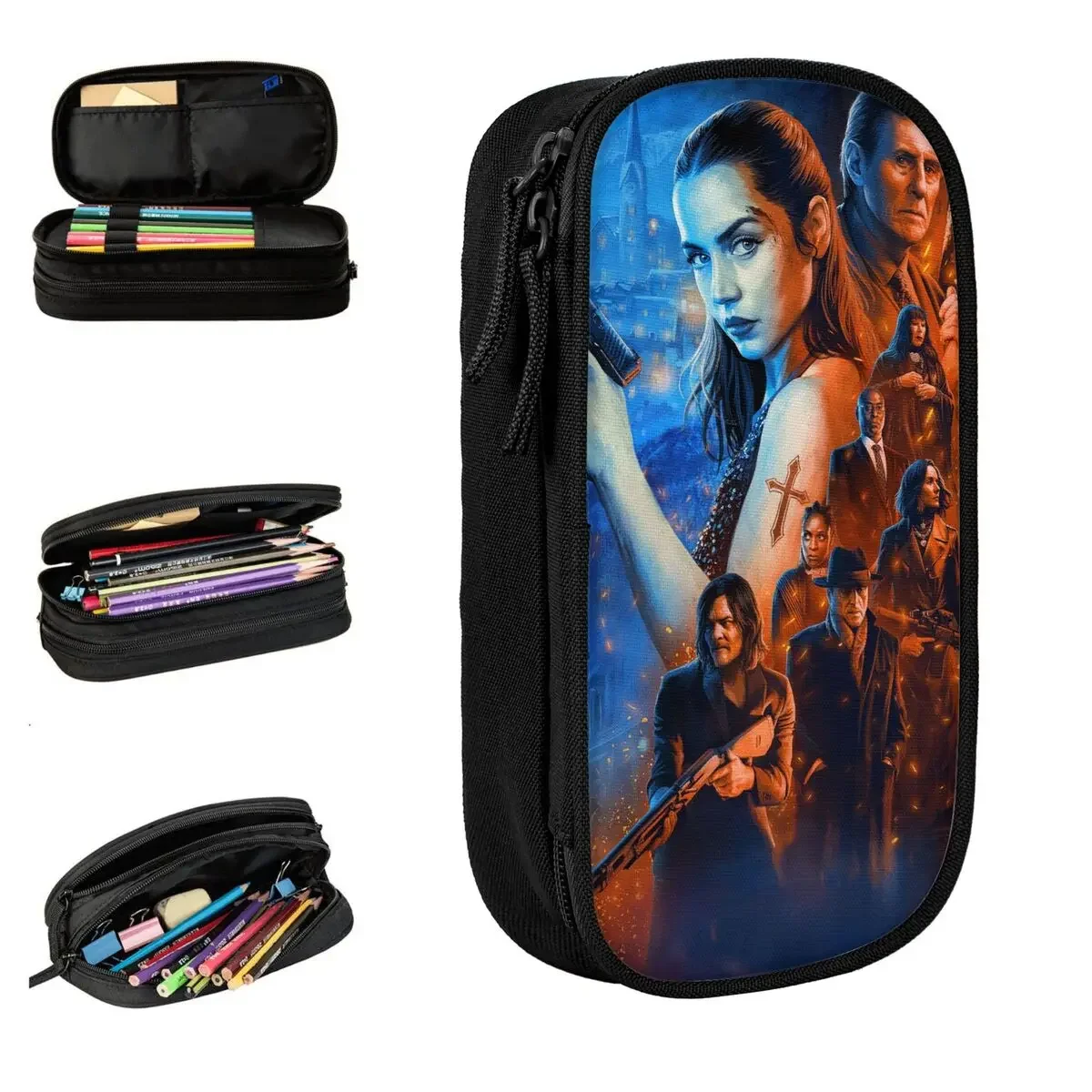 From The World Of John Wick Ballerina Pencil Case Pencilcases Pen Box for Girl Boy Big Capacity Bags Office Gifts Accessories