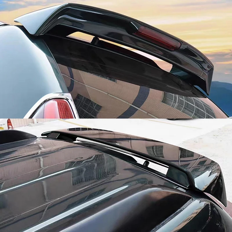 For Toyota Land Cruiser Prado F6120 4000 rear roof spoiler fender carbon black sports modification parts 2003 04 05 06 07 08 09