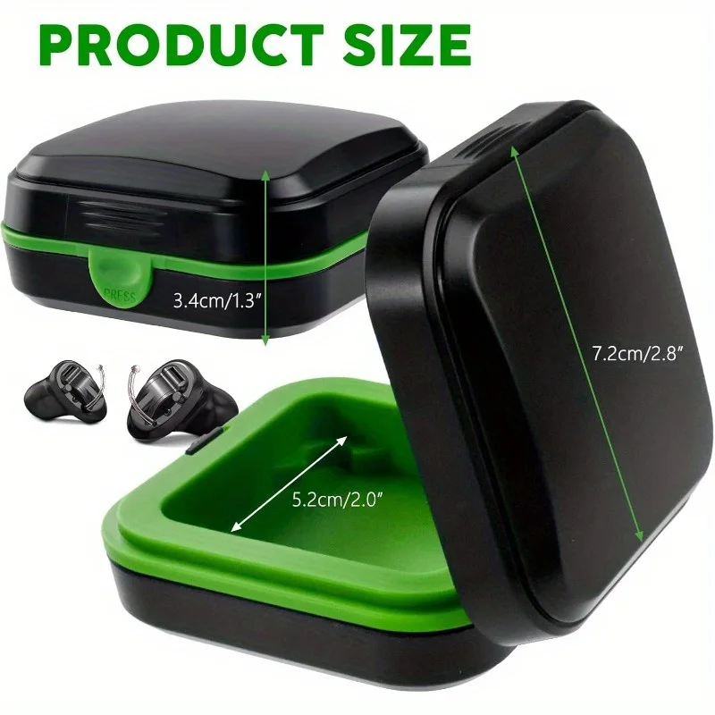 1pc Hearing Aid Case, Hearing Aid Containe, Waterproof Drop Proof Storage Box, Hearing Aid Case Hard Pocket