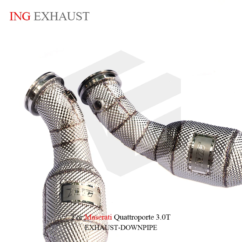 ING Exhaust Header Downpipe Catalytics Heat Tube for Maserati Quattroporte 3.0T Wheel x drive Converter Auto Engine System