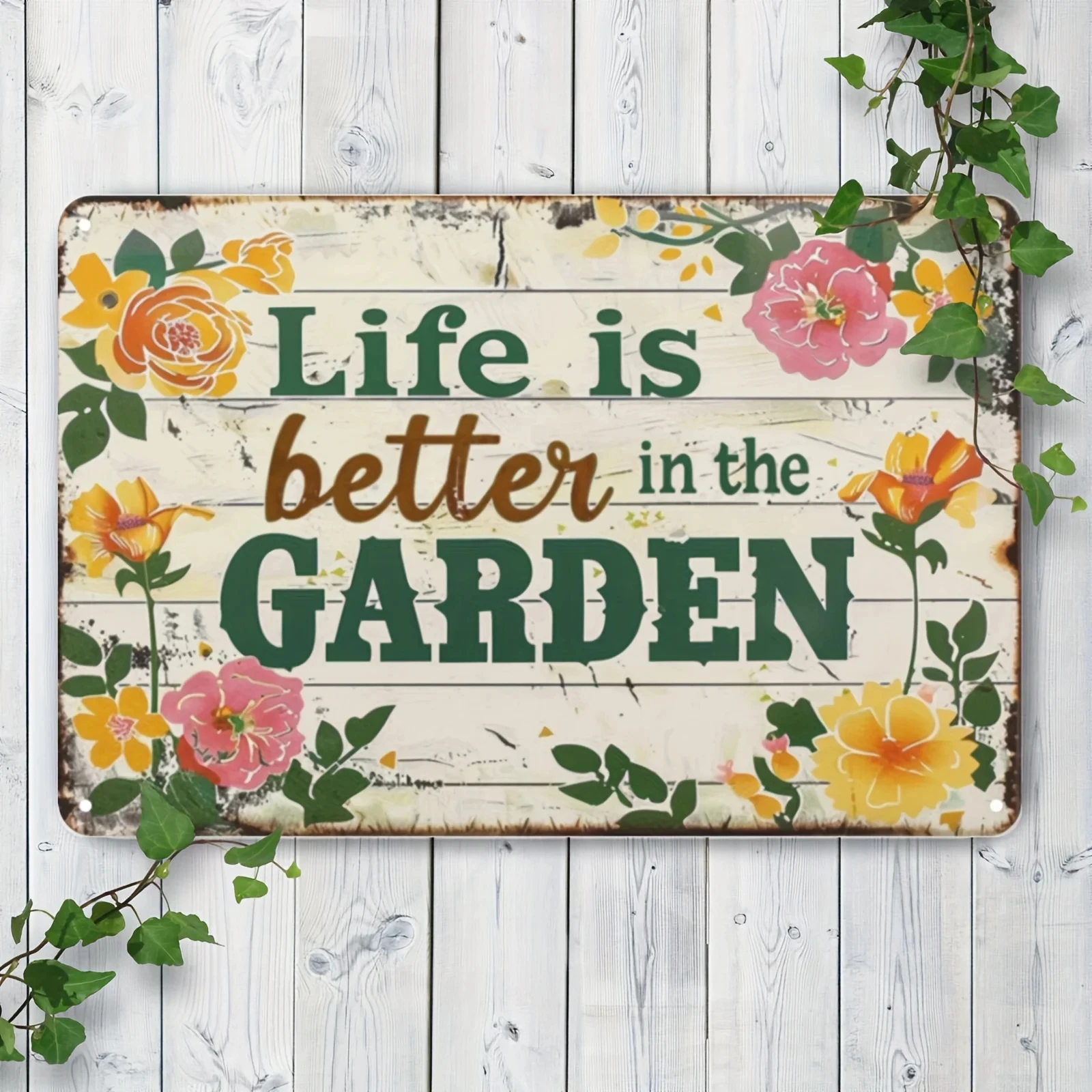 Tin Garden Sign 