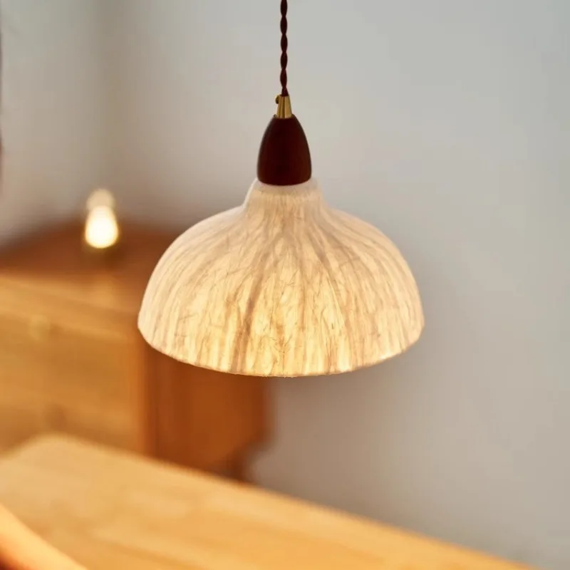 

Подвесные светильники ручной работы из рисовой бумаги в японском стиле, ретро чайная комната, в стиле дзен, проживание в семье, кофейня, художественное освещение, подвесные светильники