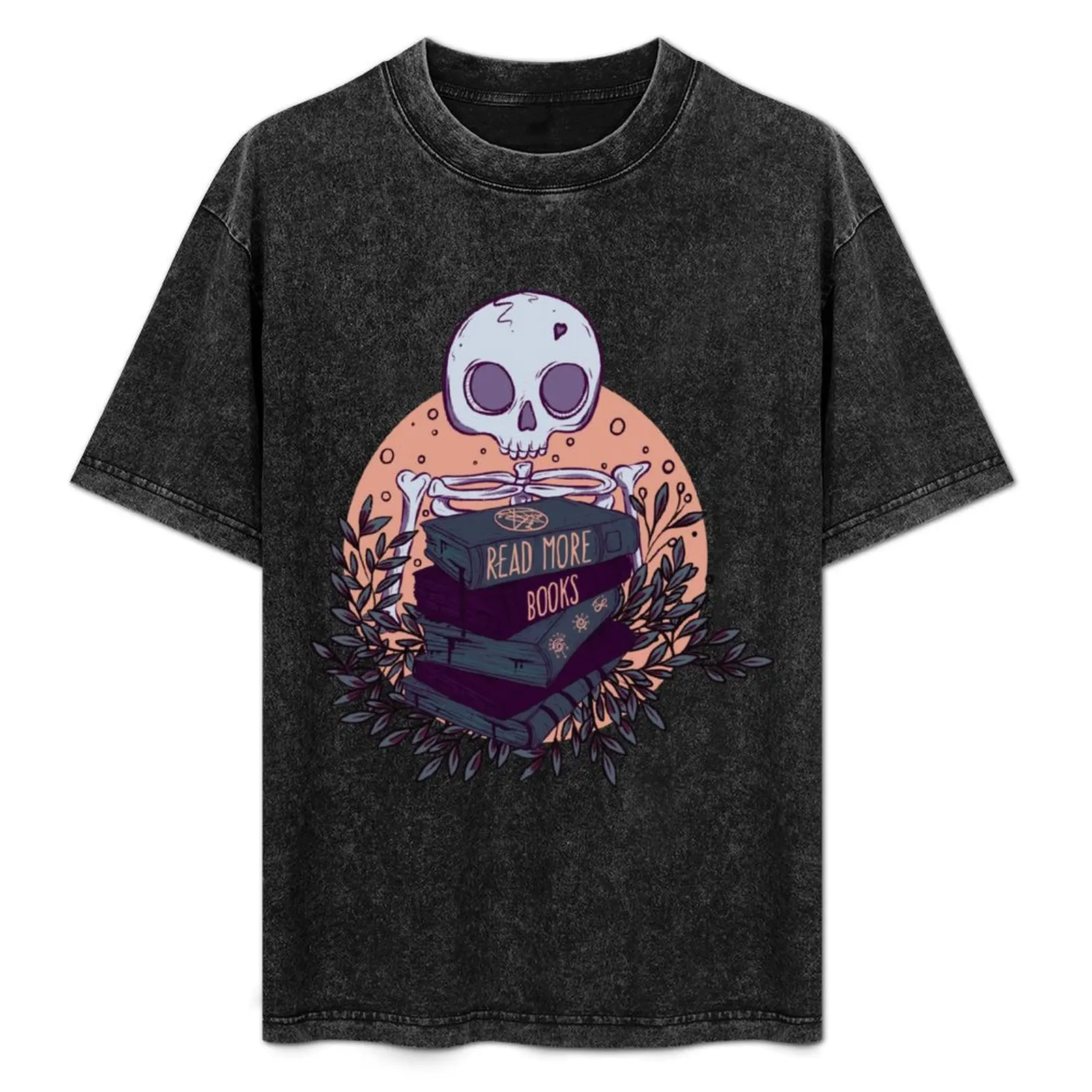 Read more books T-Shirt Simple Casual Short Sleeve Cotton T-Shirt