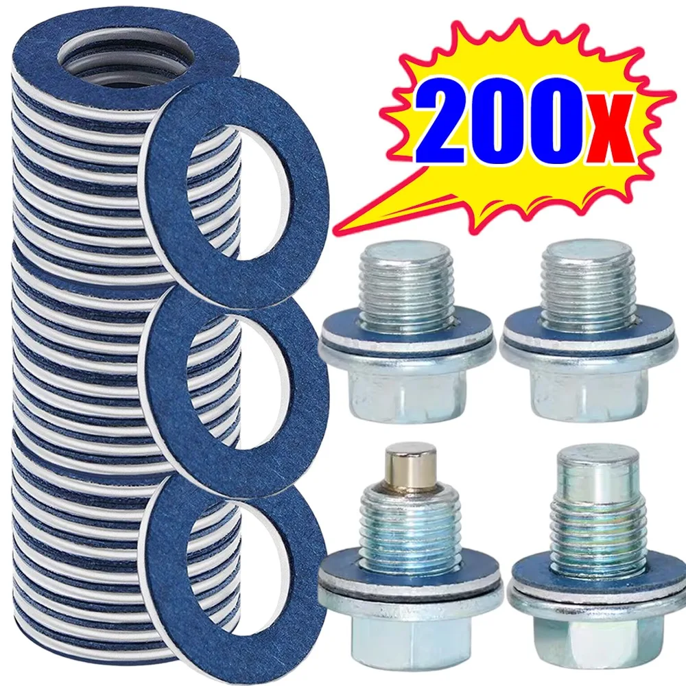 12mm Aluminium Ölwanne Dichtungen Ölablasswanne Stecker Dichtung Dichtung Unterlegscheiben für Toyota OE90430-12031 Motor Teile Ersatz