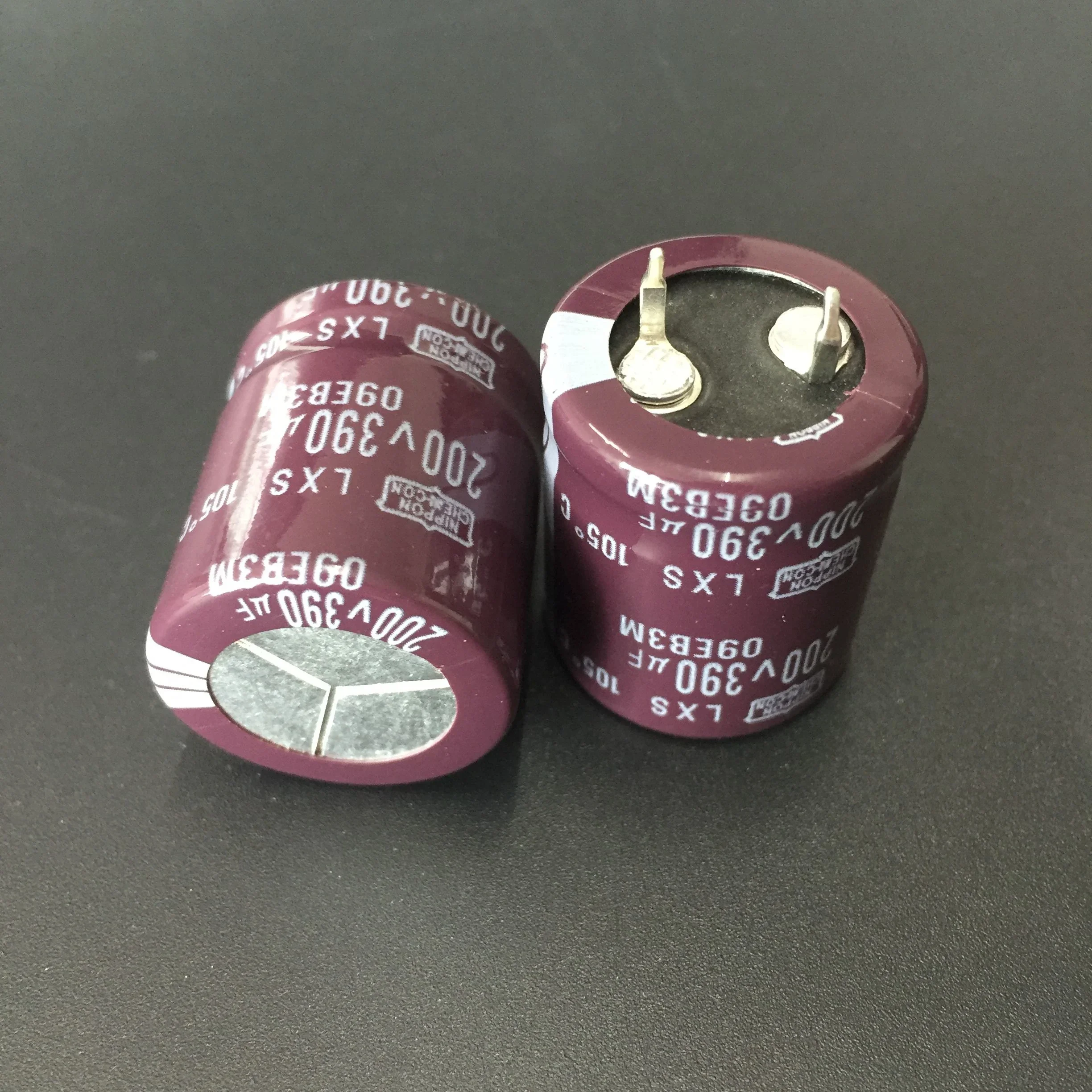 2pcs/10pcs 390 미크로포맷 200V NIPPON NCC LXS 시리즈 22x25mm 슈퍼 소형 200V390uF 알루미늄 전해 콘덴서