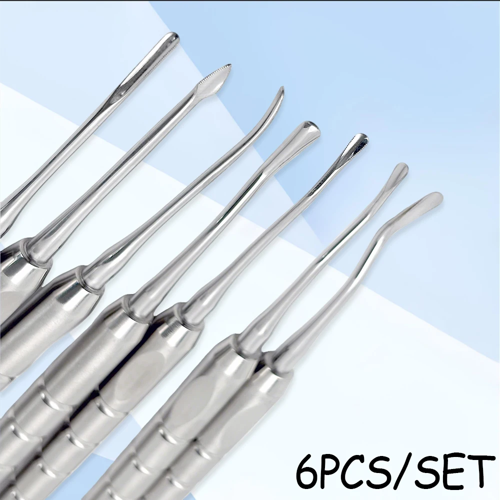 

7Pcs Dental Elevator Luxating Root Titanium Tooth Elevator Minimally Invasive Extraction Knife Dentist Tool Set