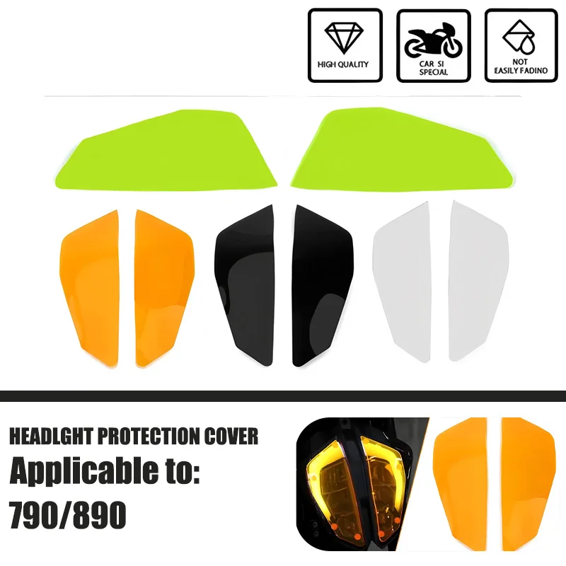 NEW Motorcycle Acrylic Front Headlight Guard Head Light Lens Cover Protector For DUKE 790 For DUKE 890 duke790