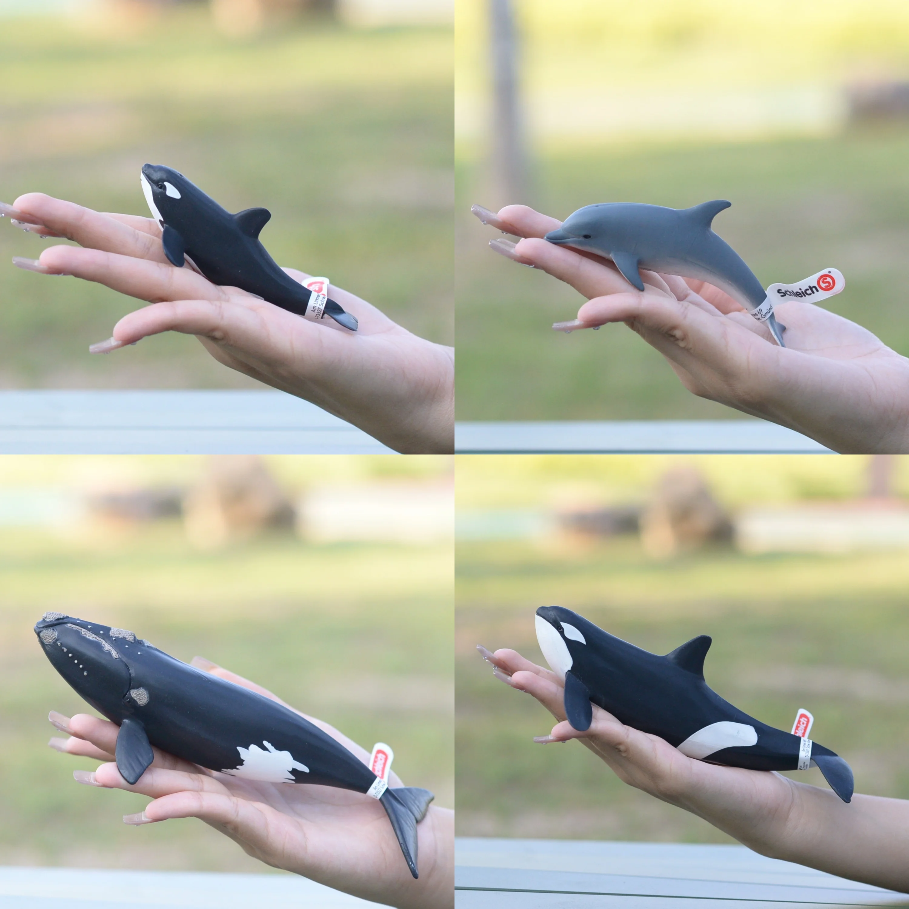 Modelo de Brinquedo da Série Oceano Schleich, Pequeno Golfinho, Orca, Baleia Assassina, Baleia Branca, Boneco de Simulação Animal para Crianças acima de 14 Anos