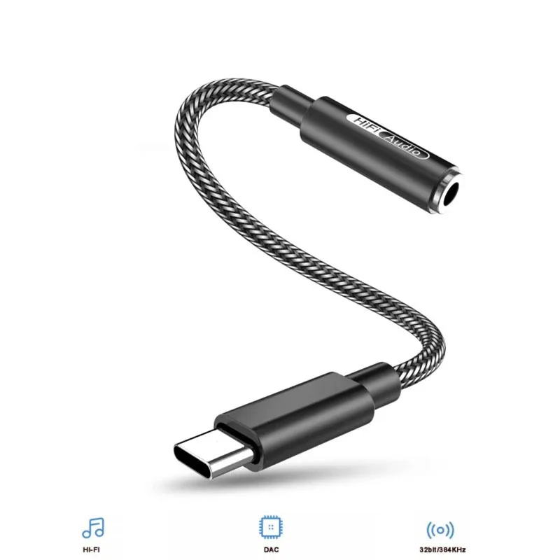 Усилитель для наушников CX31993, Hi-Fi, DAC, USB Тип C на разъем 3,5 мм, аудиоадаптер, цифровой декодер для iPhone 15 серии SAMSUNG S23