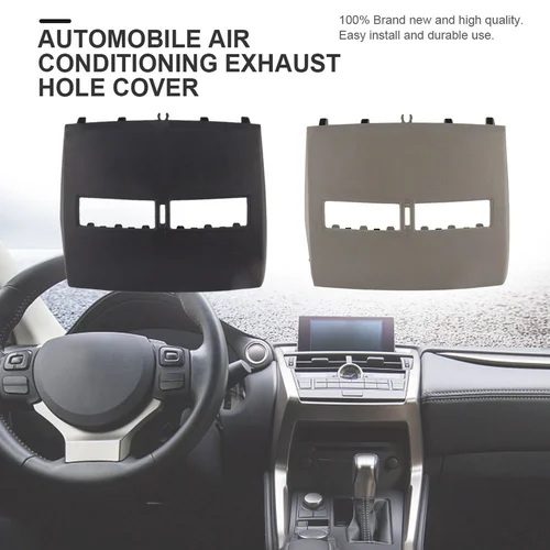 Imagen 2 del producto Cubierta de Panel de instrumentos de acabado de coche, carcasa de Panel de salpicadero delantero, salida de ventilación de aire acondicionado antideslizante para Nissan Tiida 2005-2011