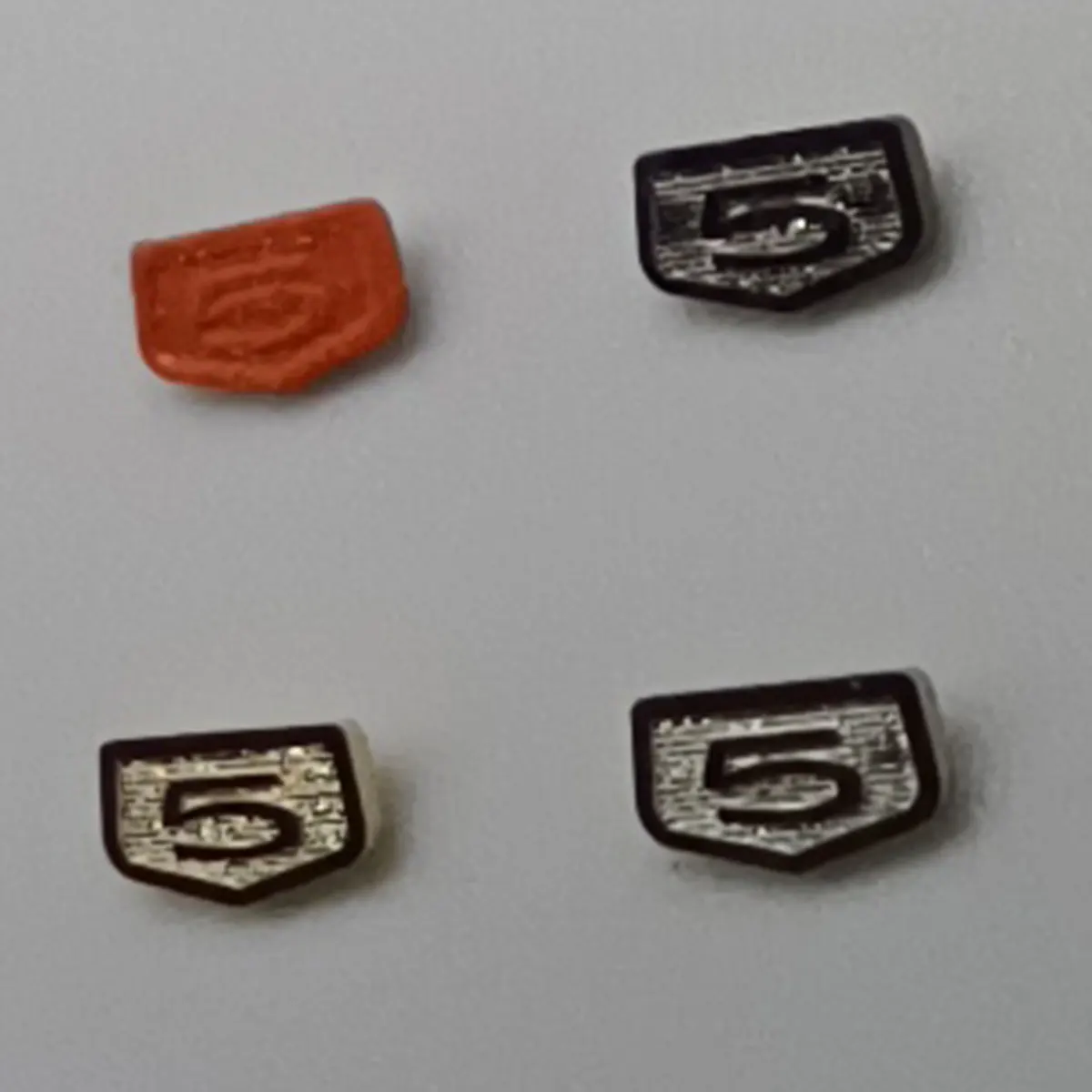 Orologio automatico da uomo con 5 punti, quadrante, parti in oro arancione argenteo