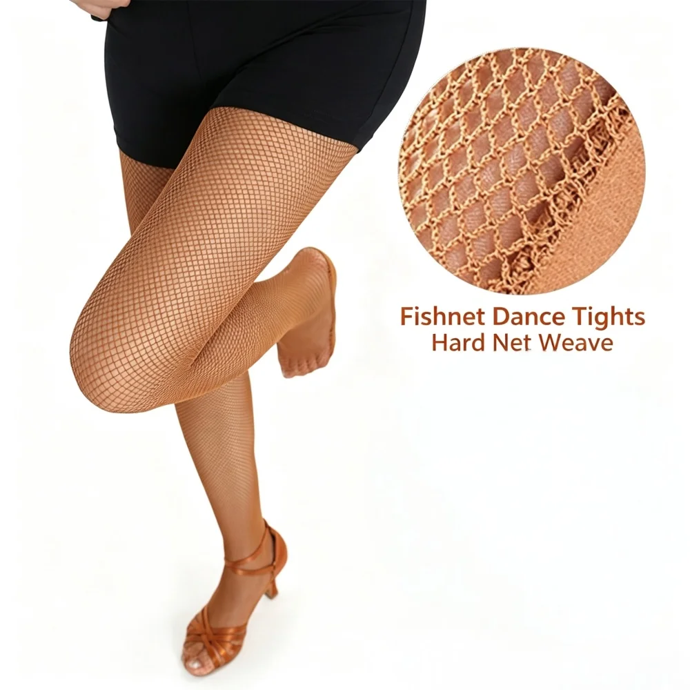 Hard Network Professional Latin Fishnet Stockings Tights for Latin Dance Fishnet Stockings Accessories Latin Stocking