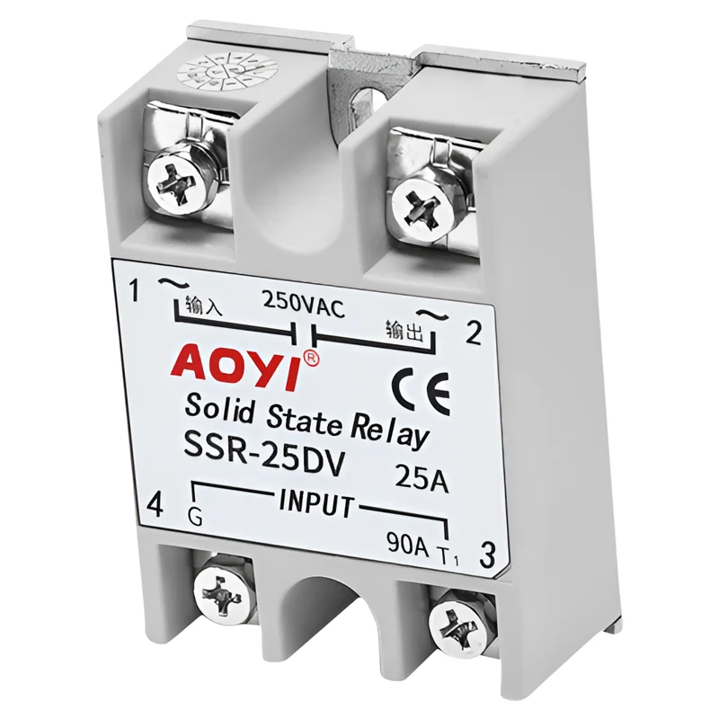

SSR-25DV 25A Solid State Relay, Solid State Voltage Regulation Module, Blister Machine 15A40A60A75A90A