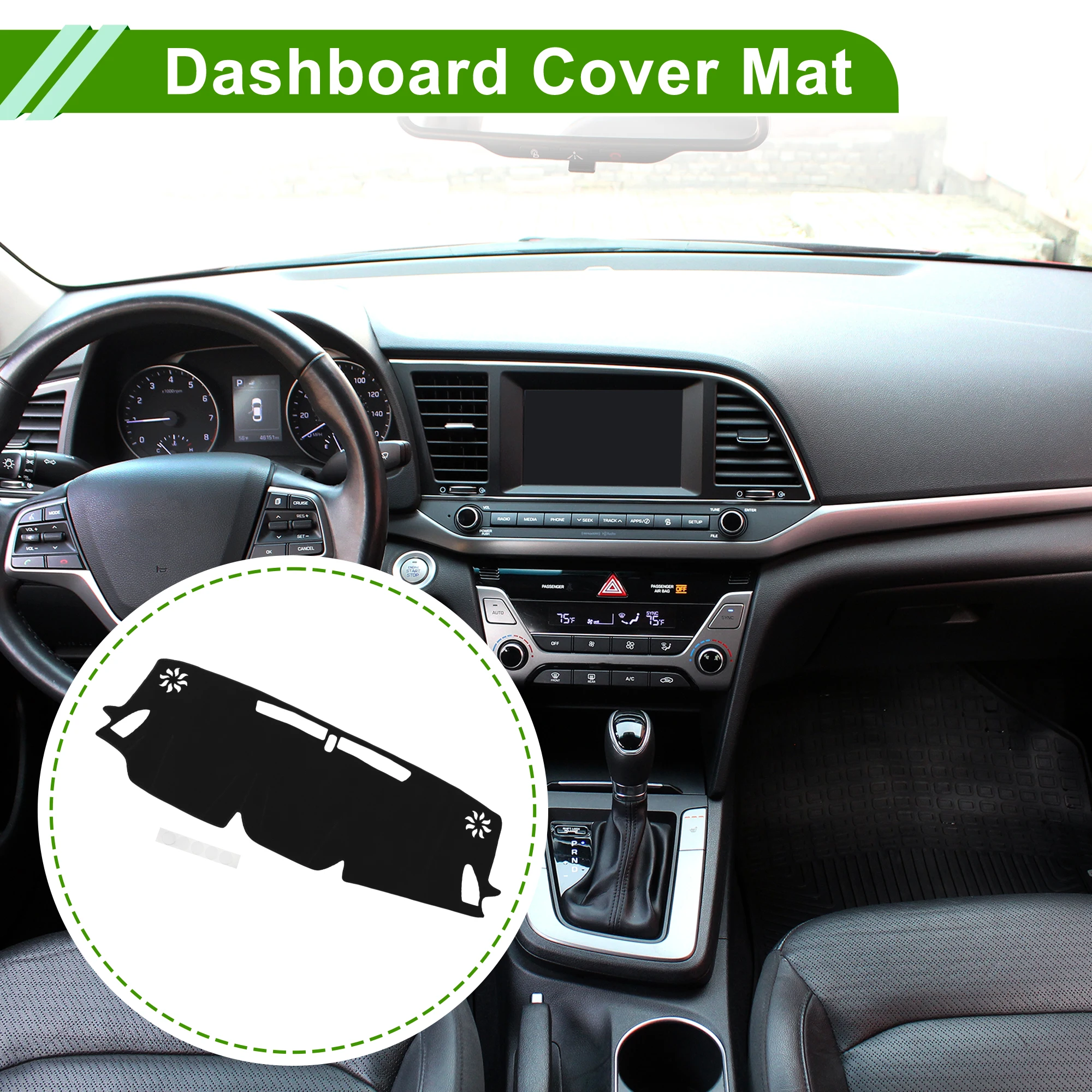 

UXCELL Dashboard Cover for Subaru Forester 2025 Black 1 Pcs Anti-Slip