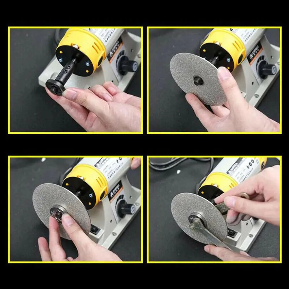 1Pcs Diamond Coated Diamond Grinding Disc 4inch 100mm 80-3000Grit Grinding Wheels Abrasive Disc Woodworking Tool