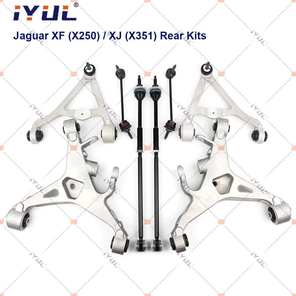 Rear Suspension Control Arm Ball Joint Stabilizer Link Tie Rod Kits For Jaguar XF X250 XJ X350 XJL X351 XK 8 X150 C2D25221