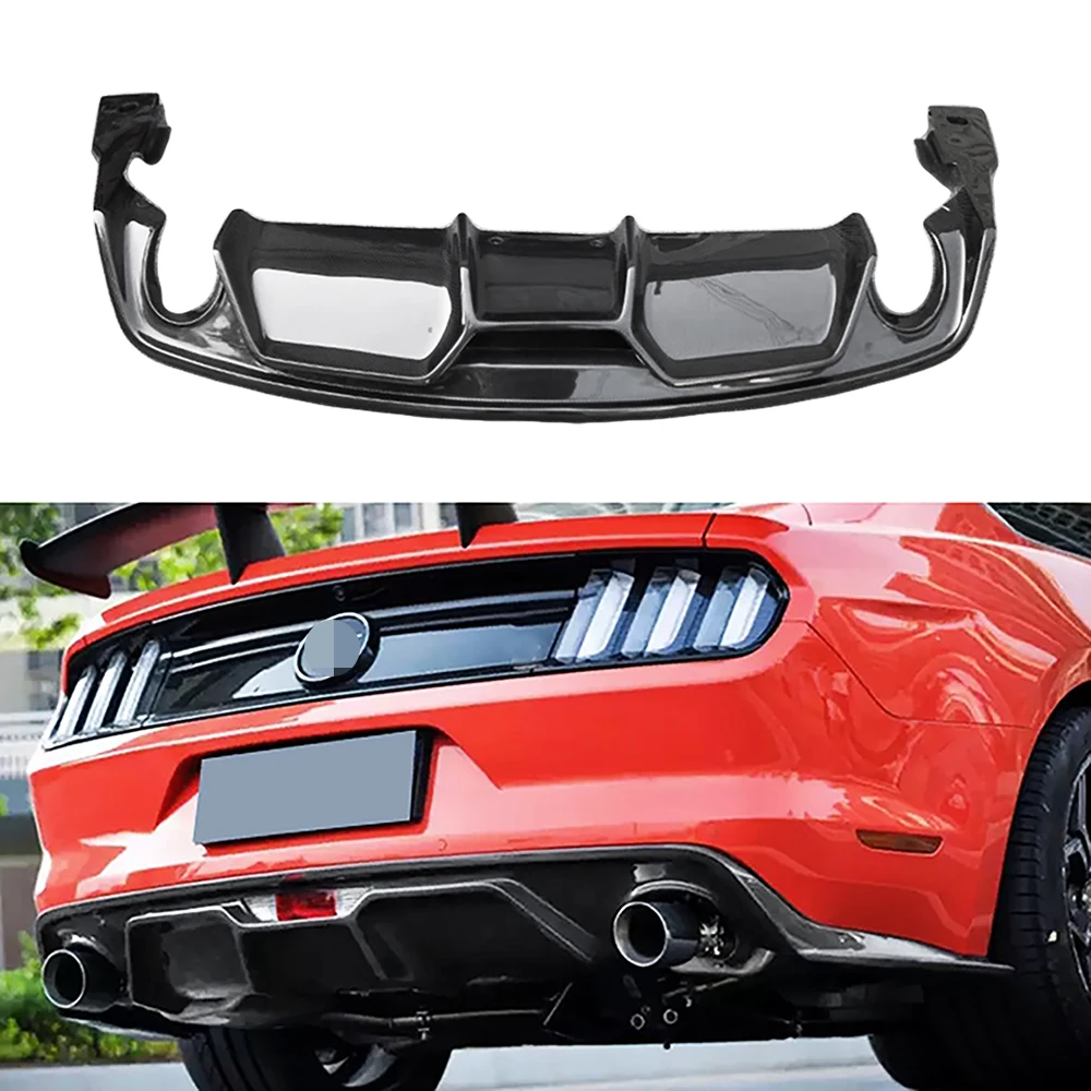 

Carbon Fiber Rear Diffuser Body Kit Fits for Ford Mustang 2015-2017 years rear diffuser