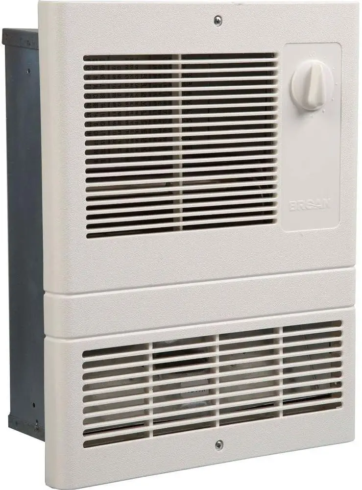 High Capacity Wall Heater, White Grille, 1000-Watts, 120/240V