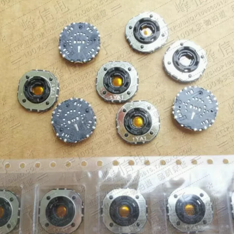2PCS Original CW50 CW50-AA11R10 chip rotary switch 5-way hollow shaft encoder 12 positioning with push switch